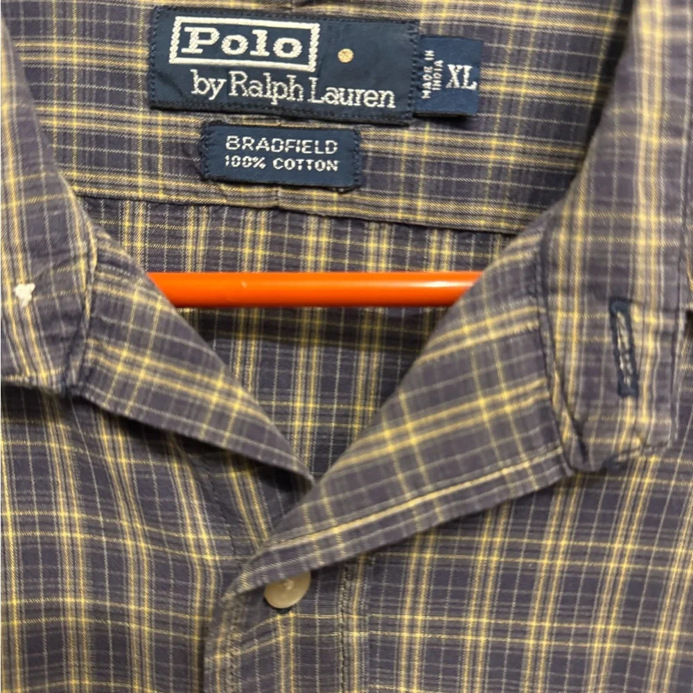 Polo by Ralph Lauren Bradfield Plaid Button-Down Shirt Mens Size XL